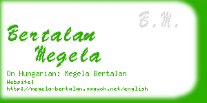 bertalan megela business card